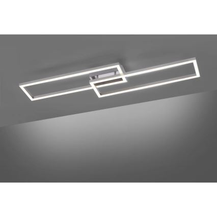 Leuchten Direkt 16430-55 - LED RGBW regulējama griestu lampa MAXI 2xLED/18W/230V 2700-5000K matēta hroma apdare + tālvadība