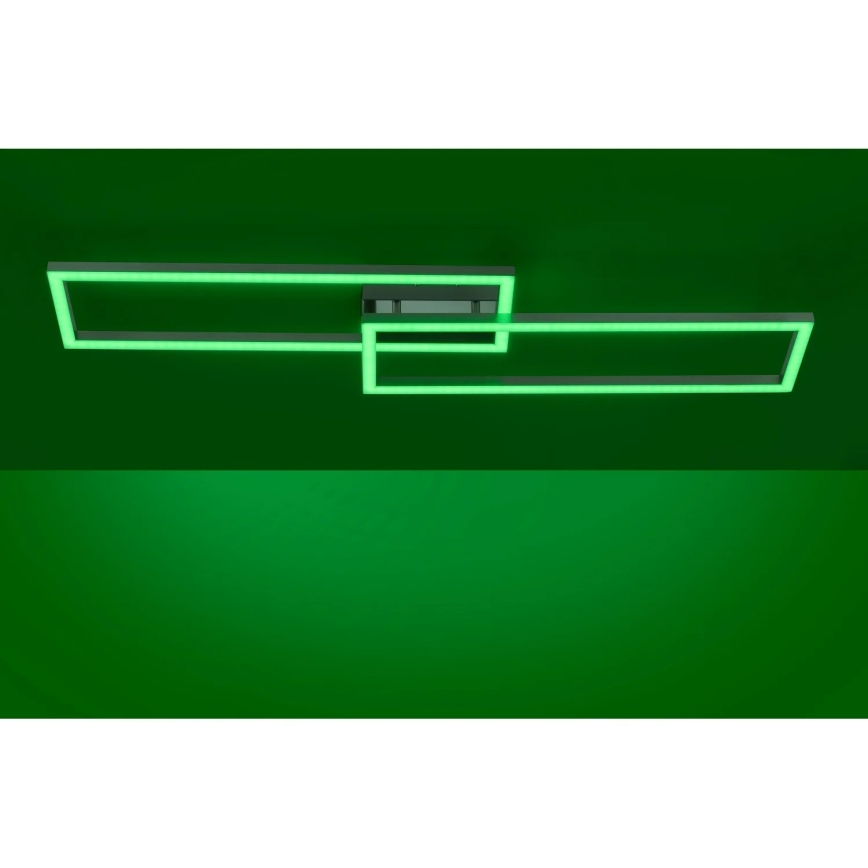 Leuchten Direkt 16430-55 - LED RGBW regulējama griestu lampa MAXI 2xLED/18W/230V 2700-5000K matēta hroma apdare + tālvadība