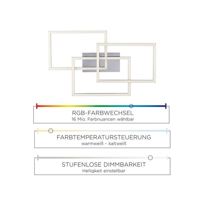 Leuchten Direkt 16431-55 - LED RGB Aptumšojama virsapmetuma lustra MAXI LED/27W/230V + tālvadības pults