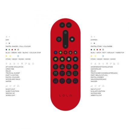 Leuchten Direkt 16431-55 - LED RGB Aptumšojama virsapmetuma lustra MAXI LED/27W/230V + tālvadības pults