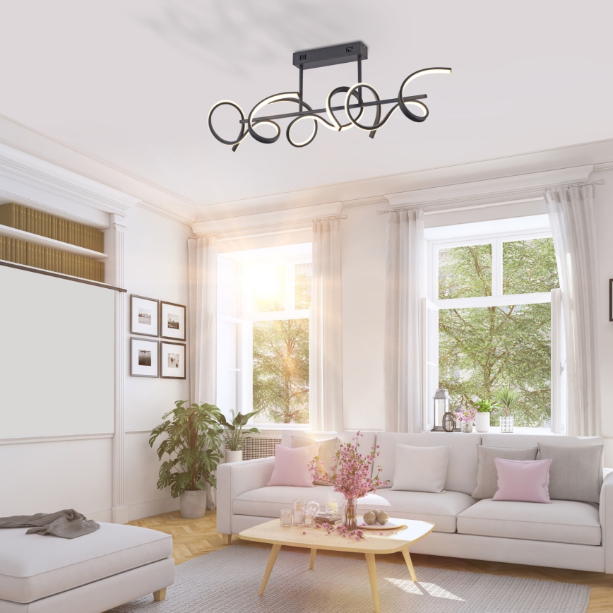Leuchten Direkt 19032-18 - LED Aptumšojama piekarama lustra CURLS 3xLED/25,8W/230V