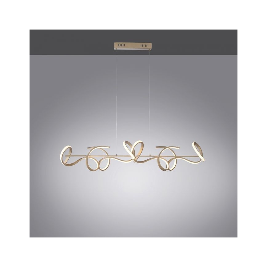 Leuchten Direkt 19033-60 - LED Aptumšojama lustra ar auklu CURLS LED/40,8W/230V