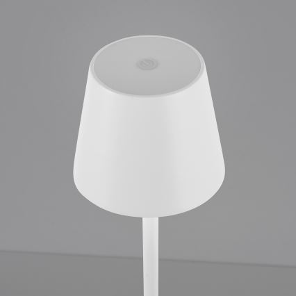 Leuchten Direkt 19250-16 - LED Aptumšojama uzlādējama āra galda lampa EURIA LED/3W/5V 2600 mAh IP54 balta