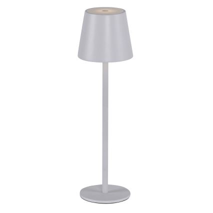 Leuchten Direkt 19250-16 - LED Aptumšojama uzlādējama āra galda lampa EURIA LED/3W/5V 2600 mAh IP54 balta
