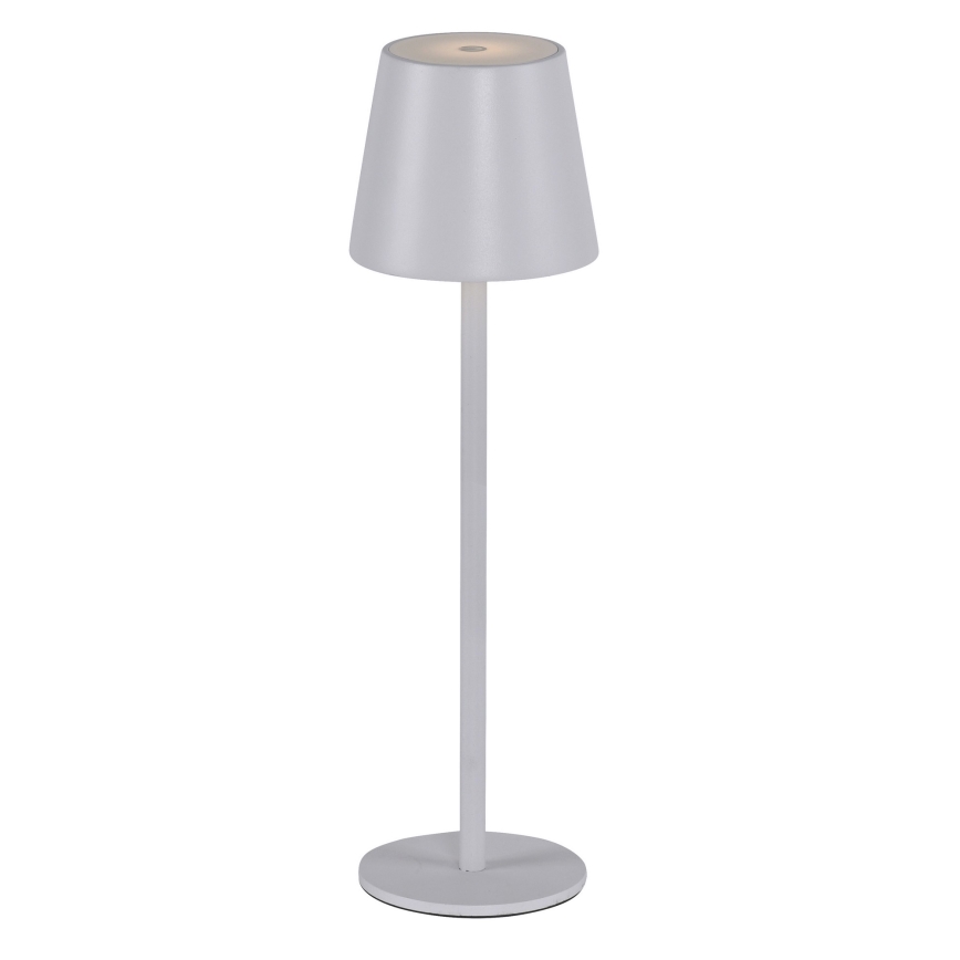 Leuchten Direkt 19250-16 - LED Aptumšojama uzlādējama āra galda lampa EURIA LED/3W/5V 2600 mAh IP54 balta