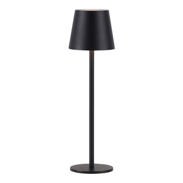 Leuchten Direkt 19250-18 - LED Aptumšojama uzlādējama āra galda lampa EURIA LED/3W/5V 2600 mAh IP54 melna