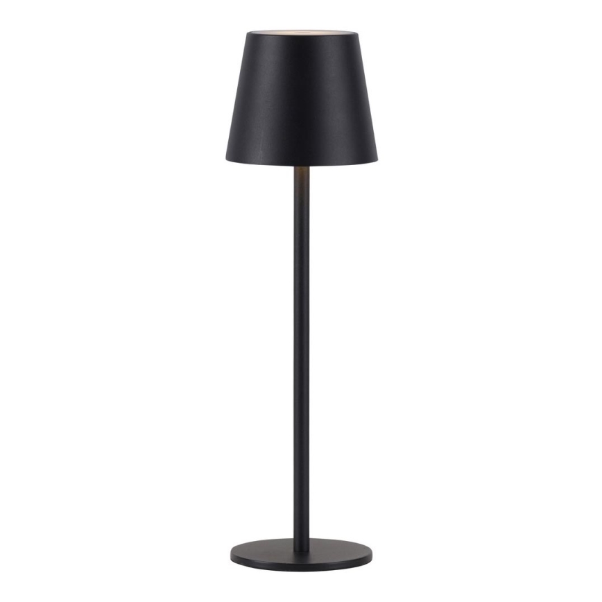 Leuchten Direkt 19250-18 - LED Aptumšojama uzlādējama āra galda lampa EURIA LED/3W/5V 2600 mAh IP54 melna
