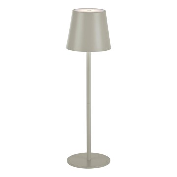Leuchten Direkt 19250-40 - LED Aptumšojama uzlādējama āra galda lampa EURIA LED/3W/5V 2600 mAh IP54 pelēka