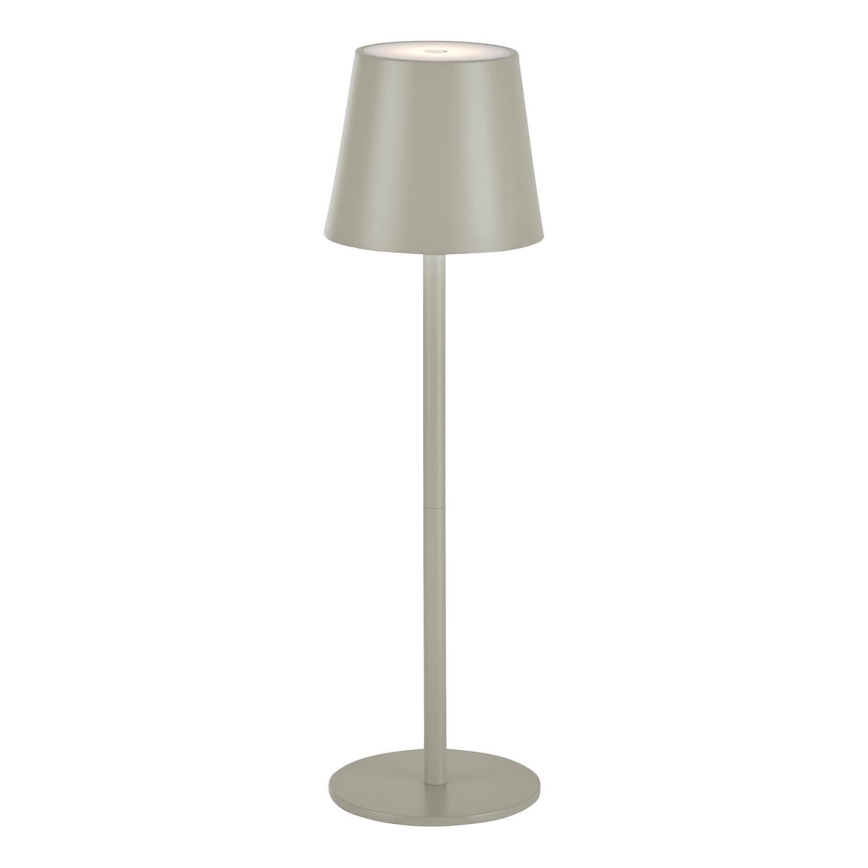 Leuchten Direkt 19250-40 - LED Aptumšojama uzlādējama āra galda lampa EURIA LED/3W/5V 2600 mAh IP54 pelēka
