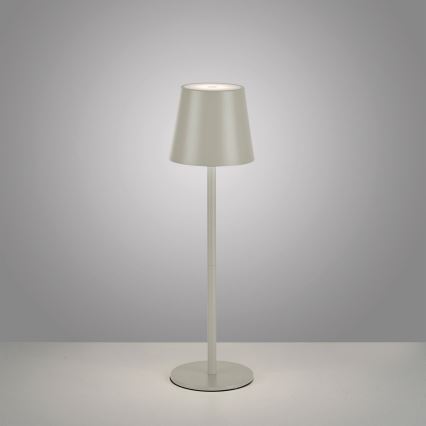 Leuchten Direkt 19250-40 - LED Aptumšojama uzlādējama āra galda lampa EURIA LED/3W/5V 2600 mAh IP54 pelēka