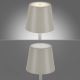 Leuchten Direkt 19250-40 - LED Aptumšojama uzlādējama āra galda lampa EURIA LED/3W/5V IP54 pelēka