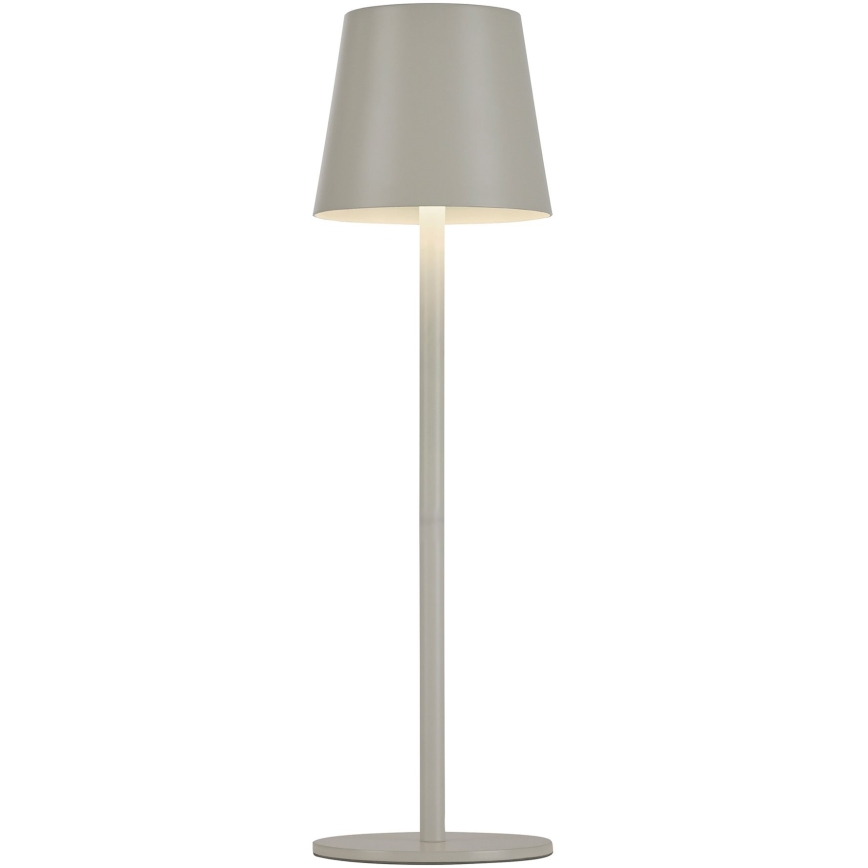 Leuchten Direkt 19250-40 - LED Aptumšojama uzlādējama āra galda lampa EURIA LED/3W/5V 2600 mAh IP54 pelēka