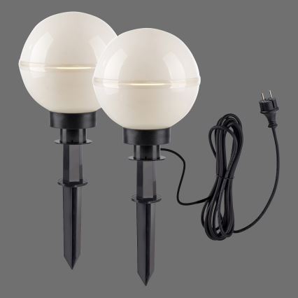 Leuchten Direkt 19322-16-2 - KOMPLEKTS 2x Āra lampa 1xE27/40W/230V d. 20 cm IP44