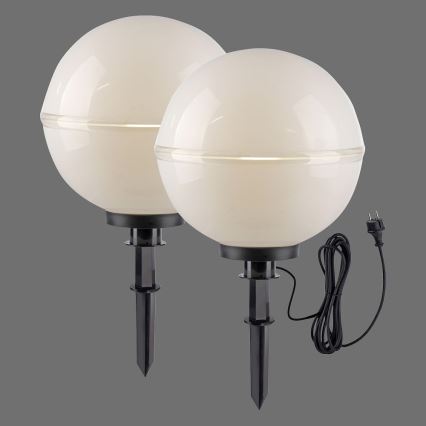 Leuchten Direkt 19324-16-2 - KOMPLEKTS 2x Āra lampa 1xE27/40W/230V d. 40 cm IP44