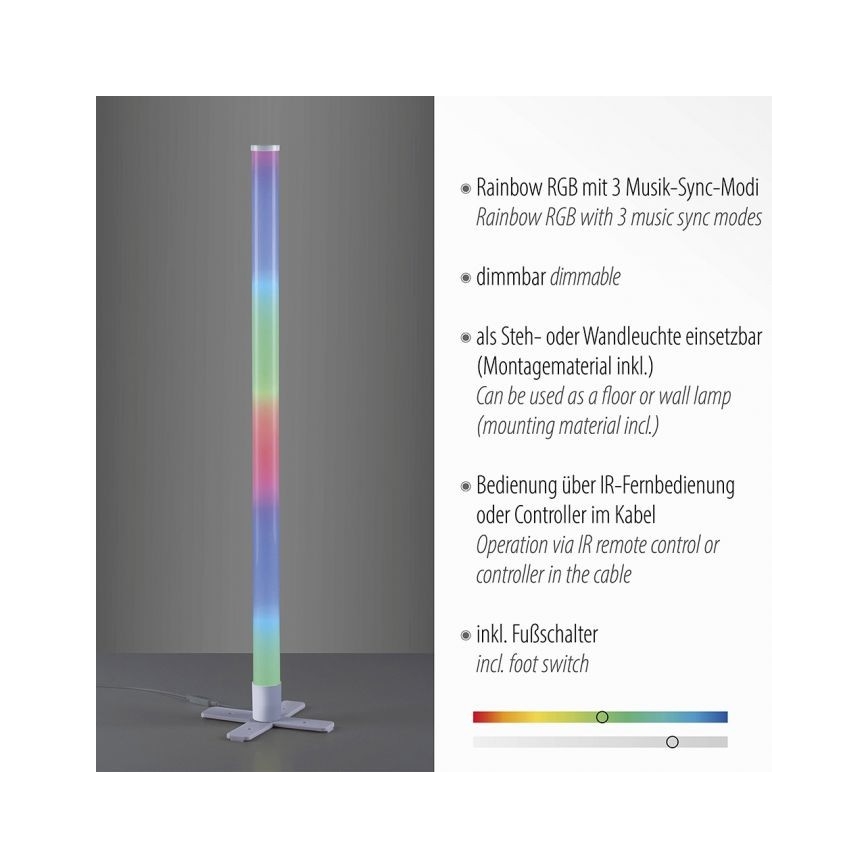 Leuchten Direkt 19902-21 - LED RGB Aptumšojama lampa RINGO LED/10W/230V+TP