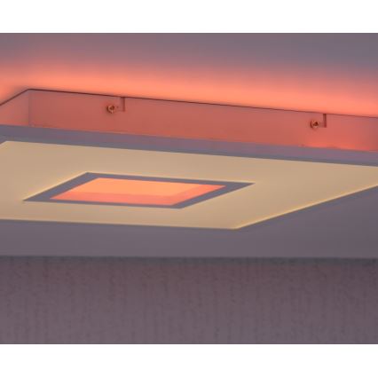 Leuchten Direkt 11645-16 - LED RGB Aptumšojama griestu lampa RECESS LED/22,5W/230V + LED/5W + tālvadības pults
