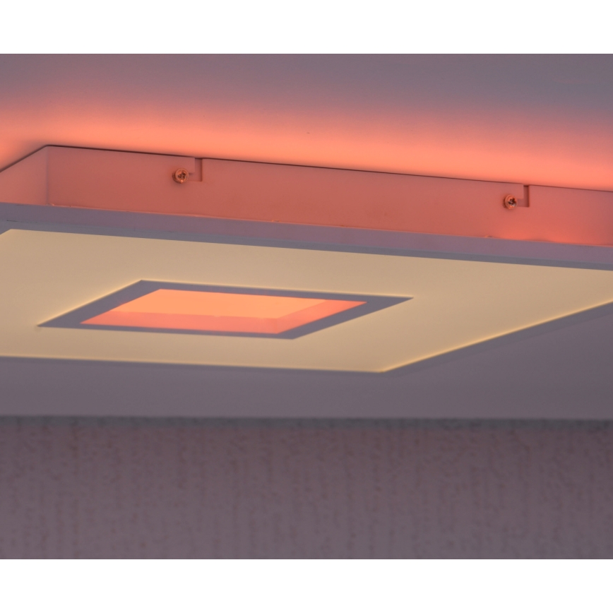 Leuchten Direkt 11645-16 - LED RGB Aptumšojama griestu lampa RECESS LED/22,5W/230V + LED/5W + tālvadības pults