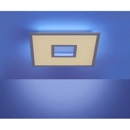Leuchten Direkt 11645-16 - LED RGB Aptumšojama griestu lampa RECESS LED/22,5W/230V + LED/5W + tālvadības pults