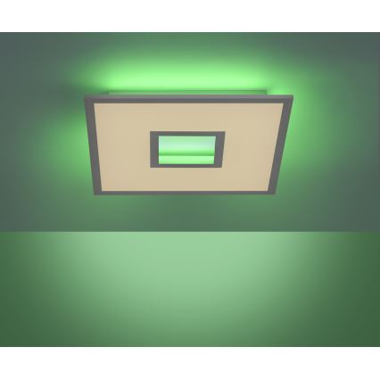 Leuchten Direkt 11645-16 - LED RGB Aptumšojama griestu lampa RECESS LED/22,5W/230V + LED/5W + tālvadības pults