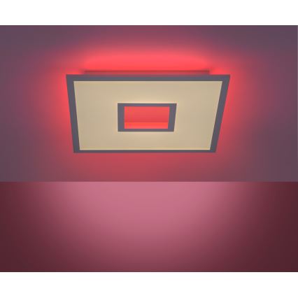 Leuchten Direkt 11645-16 - LED RGB Aptumšojama griestu lampa RECESS LED/22,5W/230V + LED/5W + tālvadības pults
