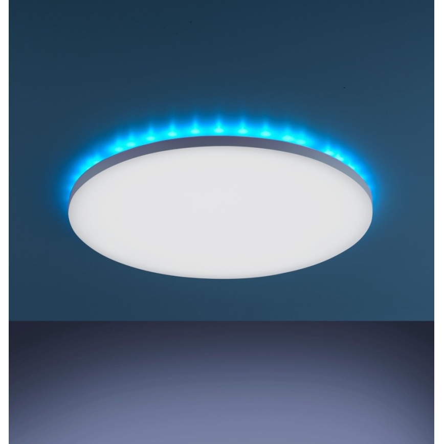 Leuchten Direkt 15602-16 - LED RGBW Aptumšojama griestu lampa GUSTAV LED/20,3W/230V + LED/1,8W 2700-5000K + tālvadības pults