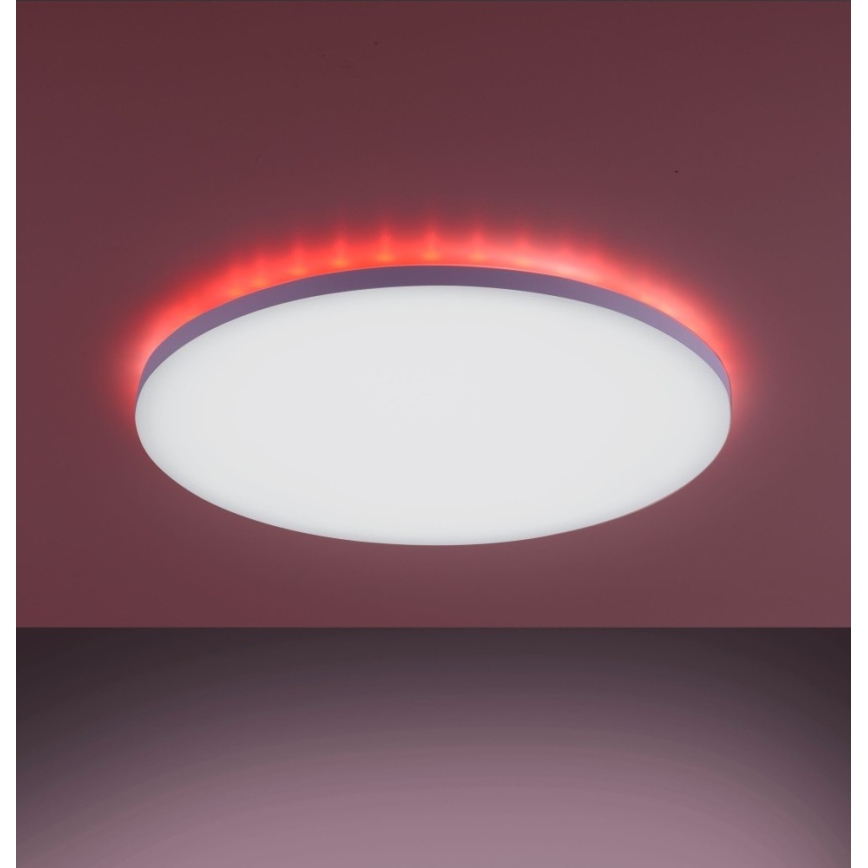 Leuchten Direkt 15602-16 - LED RGBW Aptumšojama griestu lampa GUSTAV LED/20,3W/230V + LED/1,8W 2700-5000K + tālvadības pults