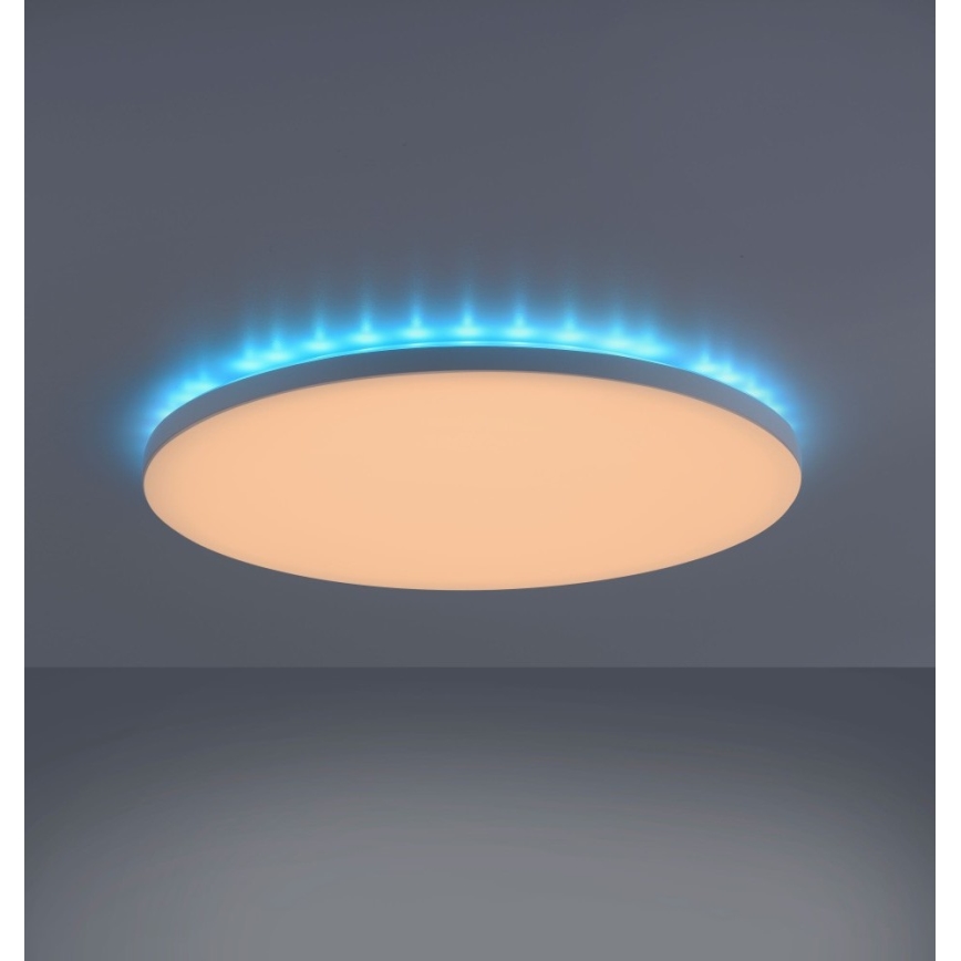 Leuchten Direkt 15602-16 - LED RGBW Aptumšojama griestu lampa GUSTAV LED/20,3W/230V + LED/1,8W 2700-5000K + tālvadības pults