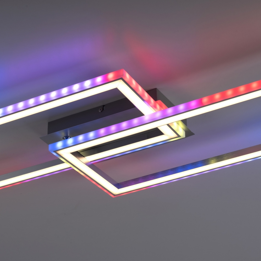 Leuchten Direkt 14635-55 - LED RGB Aptumšojama griestu lampa FELIX LED/34,5W/230V + tālvadības pults