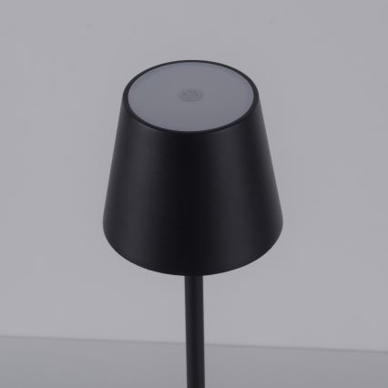 Leuchten Direkt 19250-18 - LED Aptumšojama uzlādējama āra galda lampa EURIA LED/3W/5V 2600 mAh IP54 melna