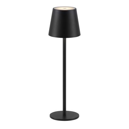 Leuchten Direkt 19250-18 - LED Aptumšojama uzlādējama āra galda lampa EURIA LED/3W/5V 2600 mAh IP54 melna