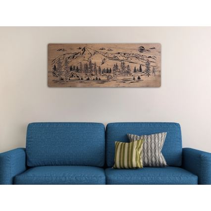 Li-Go 23524/DUB2 - Regulējama LED sienas dekorācija LED/24W/230V 130x50 cm ozols/kalnu kotedža