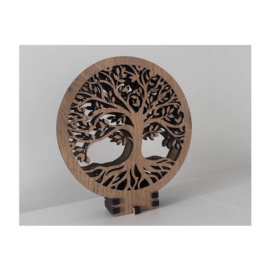 Li-Go 23577/DUB2 - Regulējama LED galda dekorācija LED/12W/230V 20x22 cm ozols/Dzīvības koks