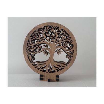 Li-Go 23648/DUB2 - Regulējama LED galda dekorācija LED/12W/230V 30x31 cm ozols/Dzīvības koks