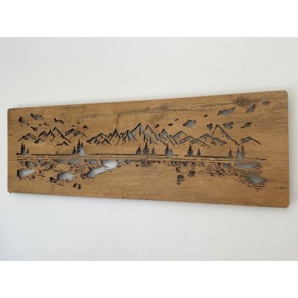 Li-Go 4778/A/4 - Regulējama LED sienas dekorācija LED/10W/5V 30000 mAh 120x40 cm ozols/Ezers