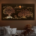 Li-Go 5307/DUB2 - LED regulējama sienas dekorācija LED/24W/230V 120x60 cm ozols/Trīs ozoli