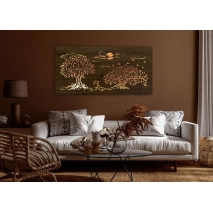 Li-Go 5307/DUB2 - LED regulējama sienas dekorācija LED/24W/230V 120x60 cm ozols/Trīs ozoli