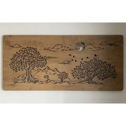 Li-Go 5478/DUB2 - Dimējama LED sienas dekorācija LED/24W/230V 130x60 cm ozols/Četri ozoli un mēness