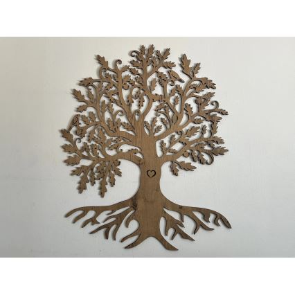 Li-Go 5729/DUB2 - LED sienas dekors ar kustības sensoru LED/10W/5V 90x110 cm ozols