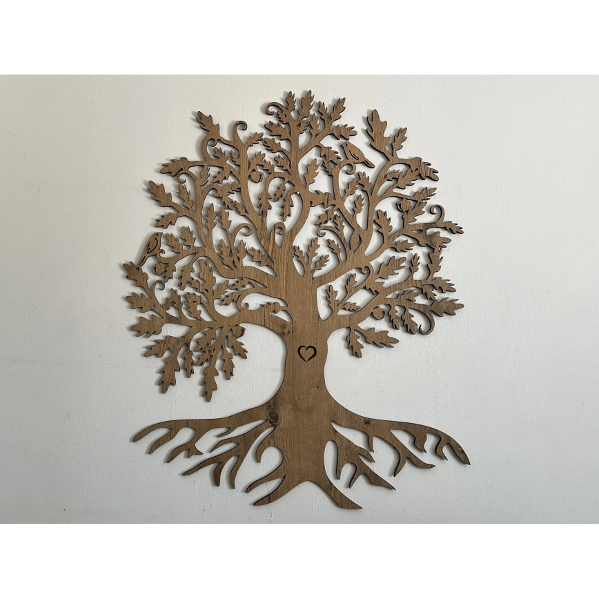 Li-Go 5729/DUB2 - LED sienas dekors ar kustības sensoru LED/10W/5V 90x110 cm ozols