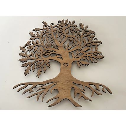 Li-Go 5729/DUB2 - LED sienas dekors ar kustības sensoru LED/10W/5V 90x110 cm ozols