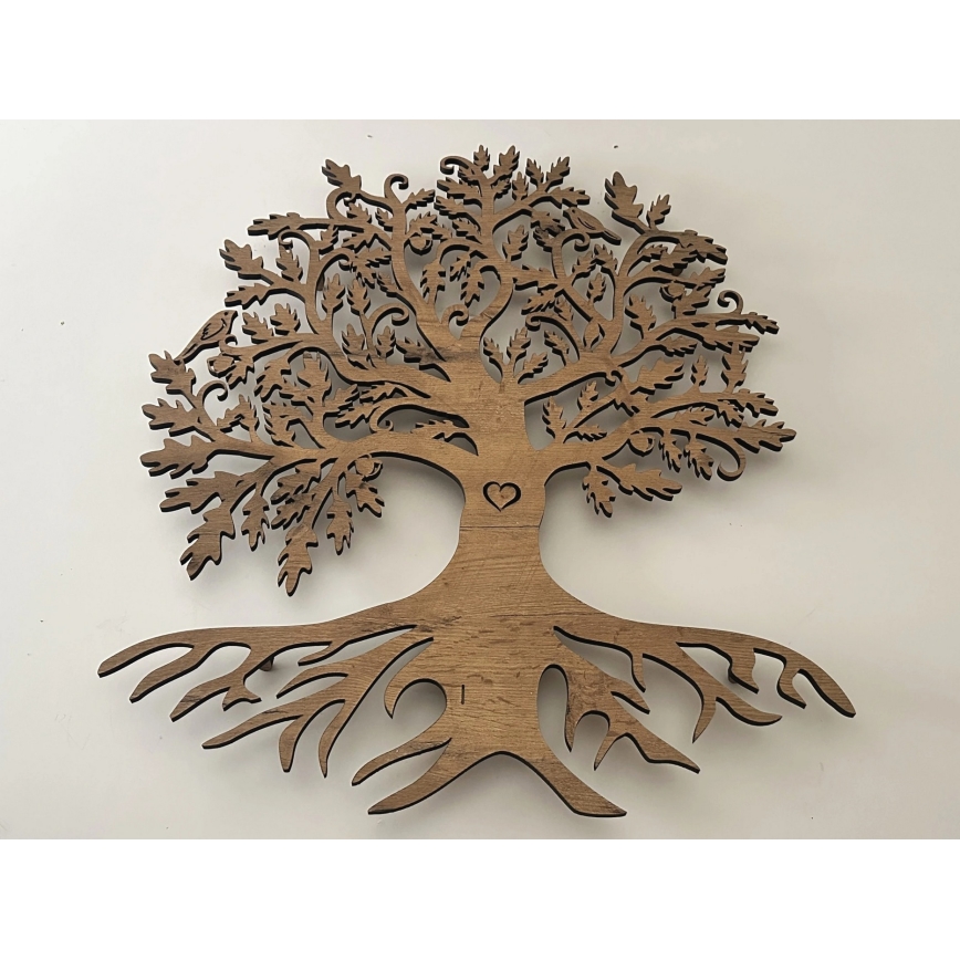 Li-Go 5729/DUB2 - LED sienas dekors ar kustības sensoru LED/10W/5V 90x110 cm ozols