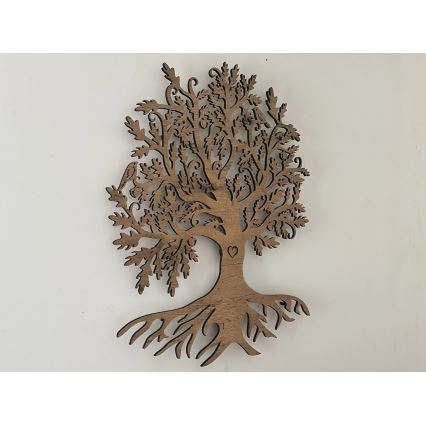 Li-Go 5729/DUB2 - LED sienas dekors ar kustības sensoru LED/10W/5V 90x110 cm ozols