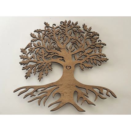 Li-Go 5732/DUB/S2 - LED sienas dekors ar regulējamu spilgtumu LED/10W/5V 20000 mAh 68x80 cm ozols