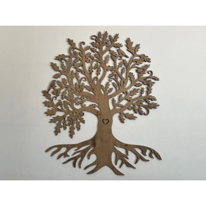 Li-Go 5742/DUB2 - LED sienas dekors ar regulējamu spilgtumu LED/10W/230V 90x110 cm ozolkoka