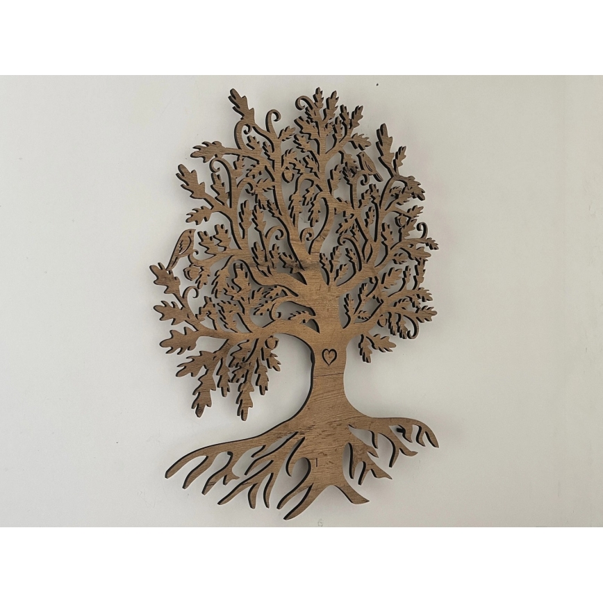 Li-Go 5742/DUB2 - LED sienas dekors ar regulējamu spilgtumu LED/10W/230V 90x110 cm ozolkoka