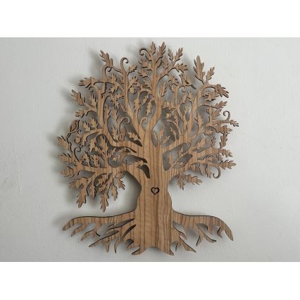 Li-Go 5747/DUB2 - regulējama LED sienas dekorācija LED/10W/230V 45x55 cm ozols