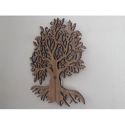 Li-Go 5747/DUB2 - regulējama LED sienas dekorācija LED/10W/230V 45x55 cm ozols