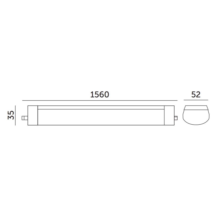 Lielas slodzes dienasgaismas lampa LED/48W/230V IP65 4000K 156 cm