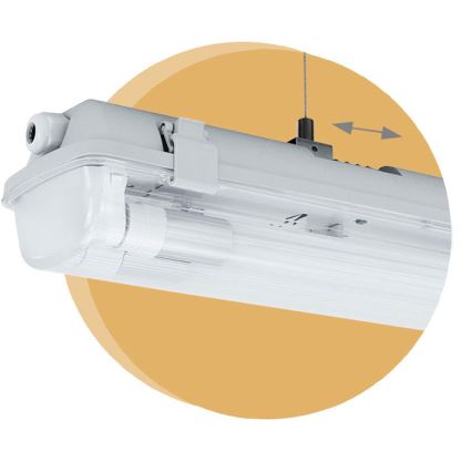 Lielas slodzes dienasgaismas lampa LIMEA T8 2xG13/10W/230V IP65 1500mm