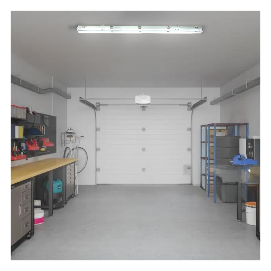 Lielas slodzes dienasgaismas lampa T8 2xG13/18W/230V IP65 126 cm